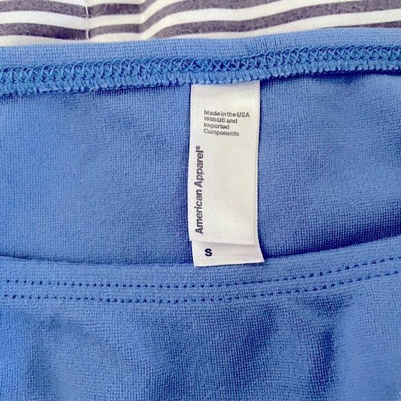 American Apparel Sky Blue Bodycon Mini Skirt - Picture 2 of 2